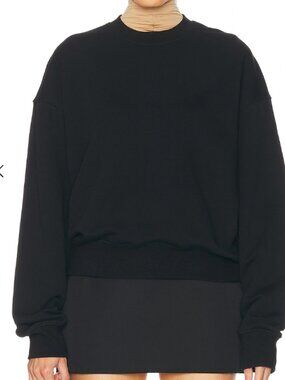 Something Navy Black Crewneck Sweatshirt